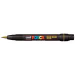 Uni Posca Marker 0.1-10.0mm Brush Tip Gold Pcf-350 | 61-250004