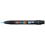 Uni Posca Marker 0.1-10.0mm Brush Tip Light Blue Pcf-350 | 61-250006