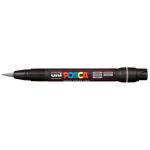 Uni Posca Marker 0.1-10.0mm Brush Tip Silver Pcf-350 | 61-250007
