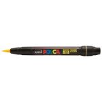 Uni Posca Marker 0.1-10.0mm Brush Tip Yellow Pcf-350 | 61-250008