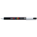 Uni Posca Marker 0.7mm Ultra-fine Pin Tip White Pc-1mr | 61-250013