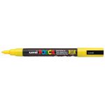 Uni Posca Marker 0.9-1.3mm Fine Yellow Pc-3m | 61-250038