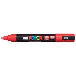 Uni Posca Marker 1.8-2.5mm Med Bullet Red Pc-5m | 61-250045