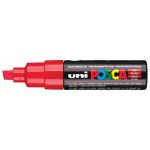 Uni Posca Marker 8.0mm Bold Chisel Red Pc-8k | 61-250054