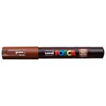Uni Posca Marker 0.7mm Ultra-fine Round Tip Brown Pc-1m | 61-250071