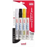 Uni Paint Marker 2.8mm Bullet Tip 4 Pack Colours Px-20 | 61-250128