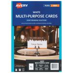 Avery Cards Multi Purpose  Inkjet Laser 8up 10 Sheets | 61-272585