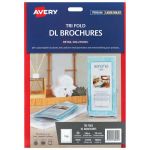 Avery Brochures  Tri Fold Dl A4 Inkjet Laser 1up 20 Sheets | 61-272595