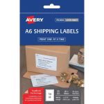 Avery Label L7175 Shipping A6 105x148mm 1up 25 Sheets | 61-272597