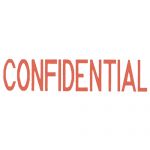 Dixon Stamp 002 Confidential Red Pre Inked | 61-273005