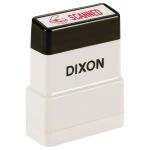 Dixon Stamp 005 Scanned Red Pre Inked | 61-273066