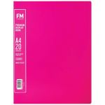 Fm A4 Premium Display Book 20 Pocket Shocking Pink | 61-278263