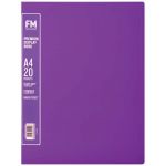 Fm A4 Premium Display Book 20 Pocket Passion Purple | 61-278264