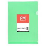 Fm Pocket L Shape Clear A4 Green 12 Pack Hangsell | 61-278547