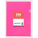 Fm Pocket L Shape Clear A4 Pink 12 Pack Hangsell | 61-278555