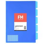 Fm Pocket L Shape 5 Tab A4 Blue 5 Pack | 61-279600