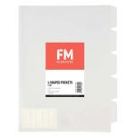 Fm Pocket L Shape 5 Tab A4 Clear 5 Pack | 61-279602
