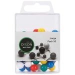 Dixon Map Pins Large Assorted Colour Pack 50 | 61-290512