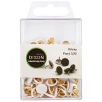 Dixon Drawing Pins White Pack 100 | 61-290535