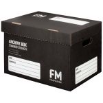 Fm Box Archive Black Standard Strength 384x284x262mm Inside Measure | 61-300018