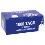 Globe Hardware Tags Strung 23h 30x21mm Box 1000 | 61-333222