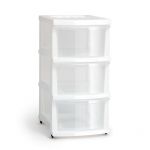 Taurus Storage Organiser 3 Drawer White | 61-384231