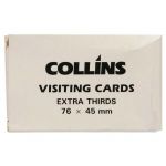 Collins Visiting Cards Extra Thirds 76x45mm Packet 52 | 61-420192