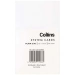 Collins System Card Plain 53u 127x76mm Pack 100 | 61-424505