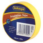 Sellotape 1720y Insulation Yellow 18mmx20m | 61-908982