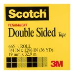Scotch Double Sided Tape 665 19mm X 33m | 68-10180