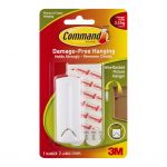 Command Picture Hanger 17041 Large White Wire-backed Pk/1 | 68-10295