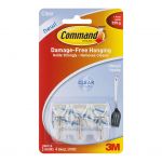 Command Hook 17067clr Small Clear Wire, Pack Of 3 | 68-10330