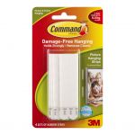 Command Picture Hanging Strips 17207 Narrow White, Pack Of 4 Sets | 68-10352