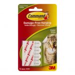 Command Poster Strips 17024 Small White, Pack Of 12 | 68-10357