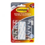 Command Cord Organisers 17302clr Small Clear, Pack Of 8 | 68-10368