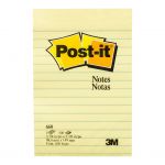Post-it Lined Notes 660 101x152mm Yellow 100sh | 68-10514