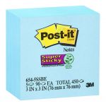 Post-it Super Sticky Notes 654-5ssbe 76x76mm Electric Blue, Pack Of 5 | 68-10536