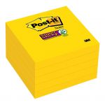 Post-it Super Sticky Notes 654-5ssy 76x76mm Yellow, Pack Of 5 | 68-10544