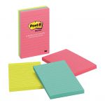 Post-it Lined Notes 660-3an 101x152mm Poptimistic (cape Town), Pack Of 3 | 68-10556