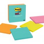 Post-it Super Sticky Lined Notes 675-4ssmia 101x101mm Supernova (miami), Pack Of 4 | 68-10561
