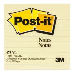 Post-it Lined Notes 675-yl 101x101mm Yellow 300sh | 68-10566