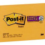 Post-it Super Sticky Notes 6845-ssp 202x152mm Energy (rio), Pack Of 4 | 68-10567