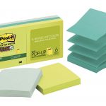 Post-it Rec Super Sticky Pop Up Notes R330-6sst 76x76mm Oasis (bora), Pack Of 6 | 68-10582