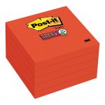 Post-it Super Sticky Notes 654-5ssrr 76x76mm Red, Pack Of 5 | 68-10597