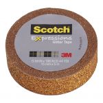 Scotch Expressions Glitter Washi Tape C514-org 15mm X 5m Bright Orange | 68-10705
