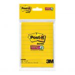 Post-it Super Sticky Lined Notes 643ssn-hb Ultra Yellow 101mm X 76mm Retail Pk/45 Sheets | 68-10968
