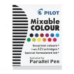Pilot Parallel Pen Asstd. Colour Cartridge 12pk (ic-p3-ast) | 68-20269