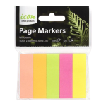 Icon Page Markers 15mm x 50mm Neon | 68-ISAPM5P